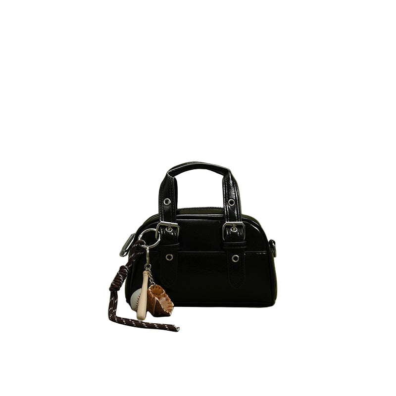 Retro Women's Handbag with Detachable Strap