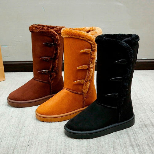 fleece-lined snow boots