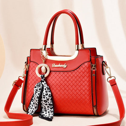 Women's Fashionable Soft Leather Large Capacity Tote Bag