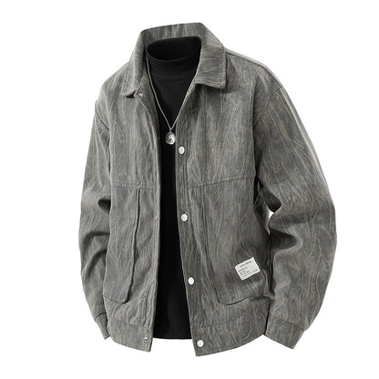 Mens Corduroy Jacket with Dyeing Design