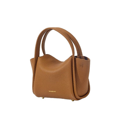 Songmont Mini Genuine Leather Bucket Bag