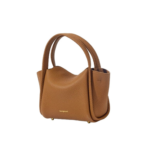 Songmont Mini Genuine Leather Bucket Bag