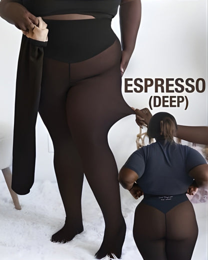 Wool Lined Sheer Tights