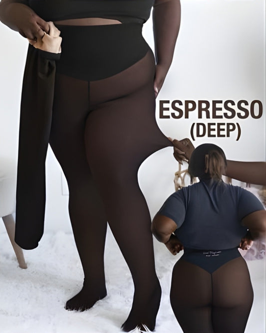 Wool Lined Sheer Tights