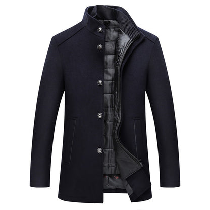 Solid-color casual men's jacket
