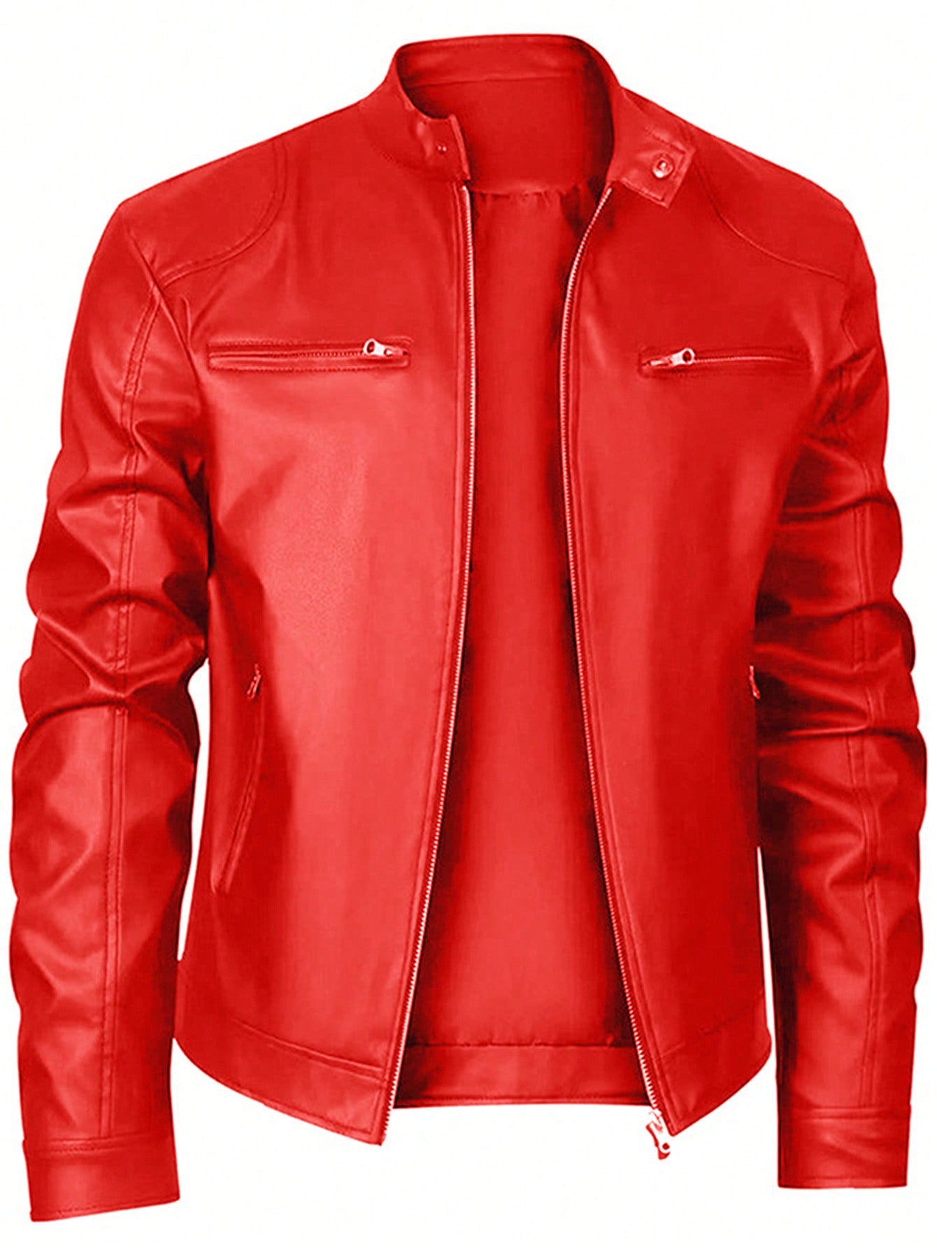 Men's Winter Business PU Leather Jacket