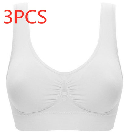 Women Yoga Tank Tops Sports Bra Workout Fitness Running Crop Top