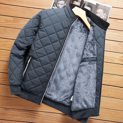Men's Warm Stand Collar Bomber Jacket