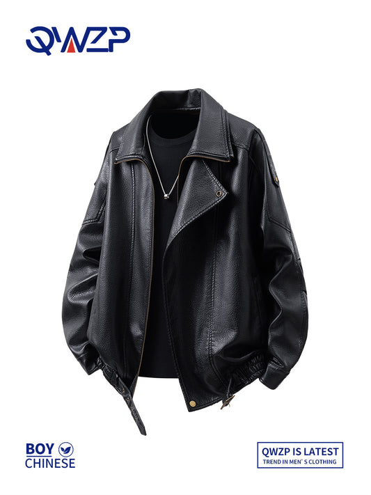 Litchi Leather Jacket