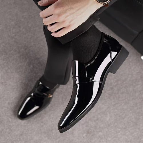 Mens Leather Shoes Business Casual Formal British Style