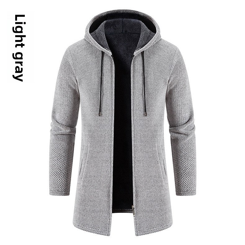 Men's Mid-Length Knit Jacket