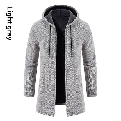 Men's Mid-Length Knit Jacket