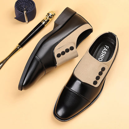 Mens Fashion Pointed Toe Leather Shoes