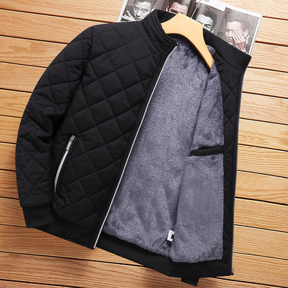 Men's Warm Stand Collar Bomber Jacket
