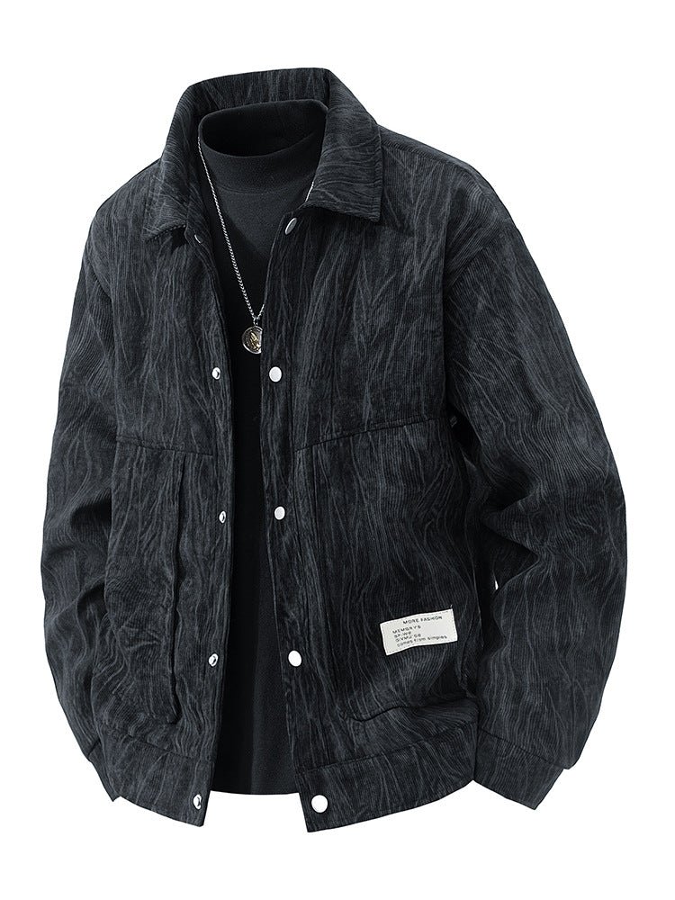 Mens Corduroy Jacket with Dyeing Design