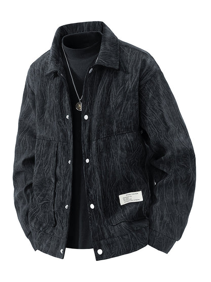 Mens Corduroy Jacket with Dyeing Design