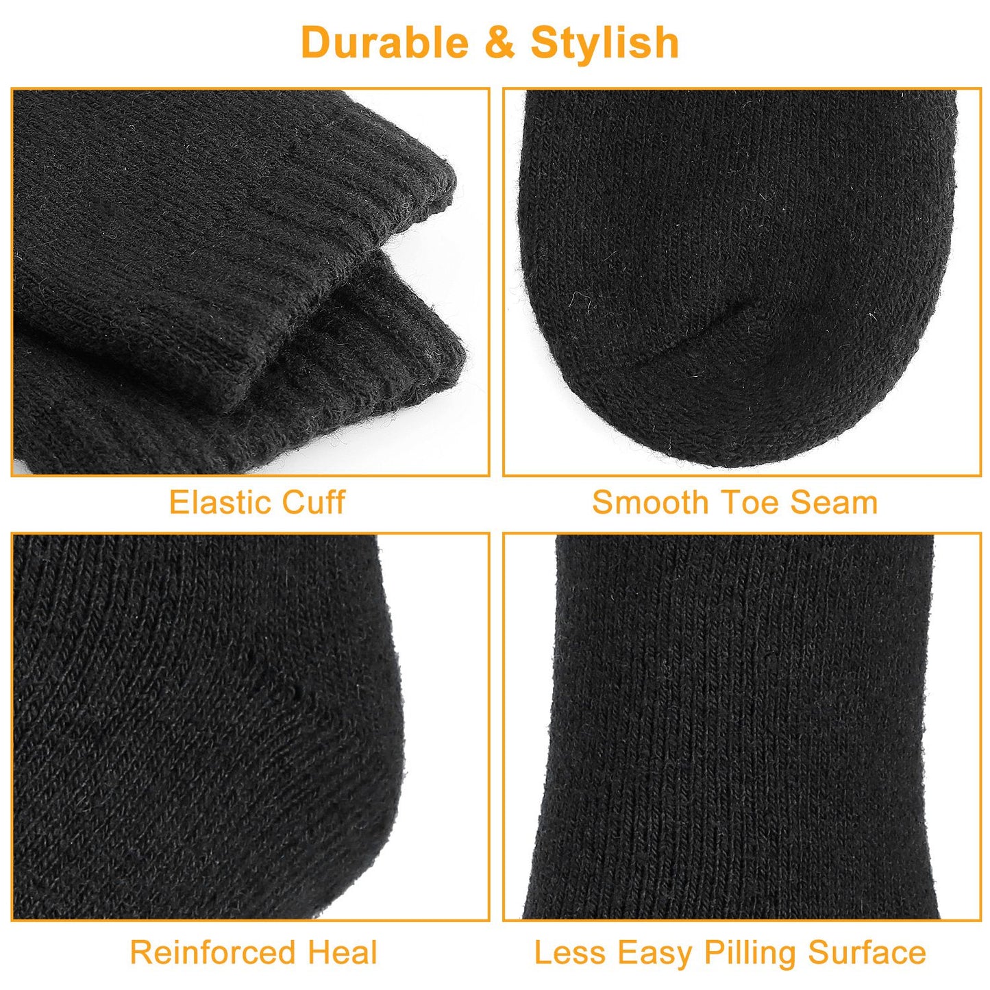 Warm Wool Socks for Men | 3 Pack