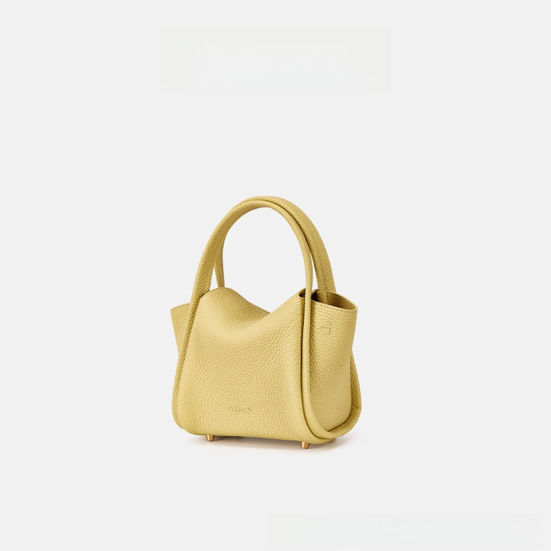 Songmont Mini Genuine Leather Bucket Bag