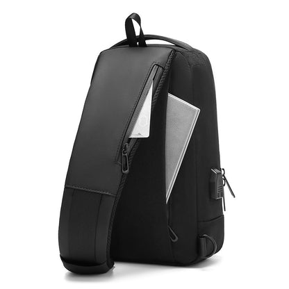 Trendy Men's Waterproof Oxford Cloth Chest Bag