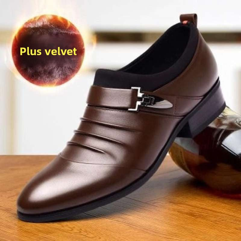 Men's Formal Leather Shoes Casual Business Slip-On
