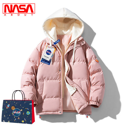 Men's Loose Hooded Cotton-padded Jacket