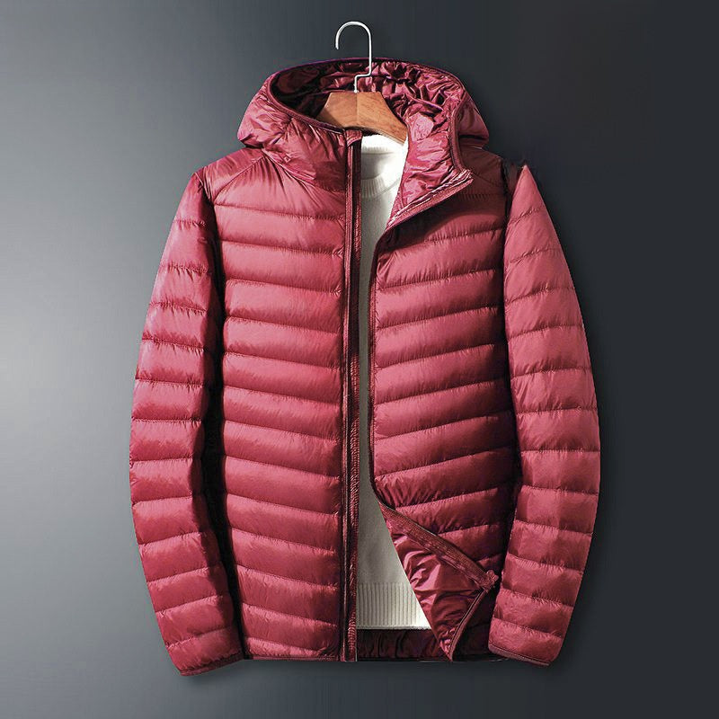 Men's Lightweight Hooded Down Jacket