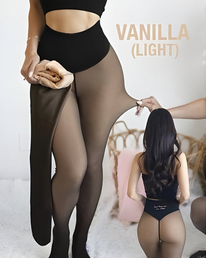 Wool Lined Sheer Tights