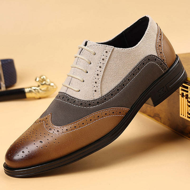 Men leather shoes