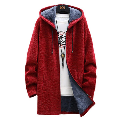 Men's Mid-Length Knit Jacket