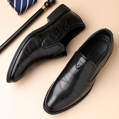 Business man's leather shoes
