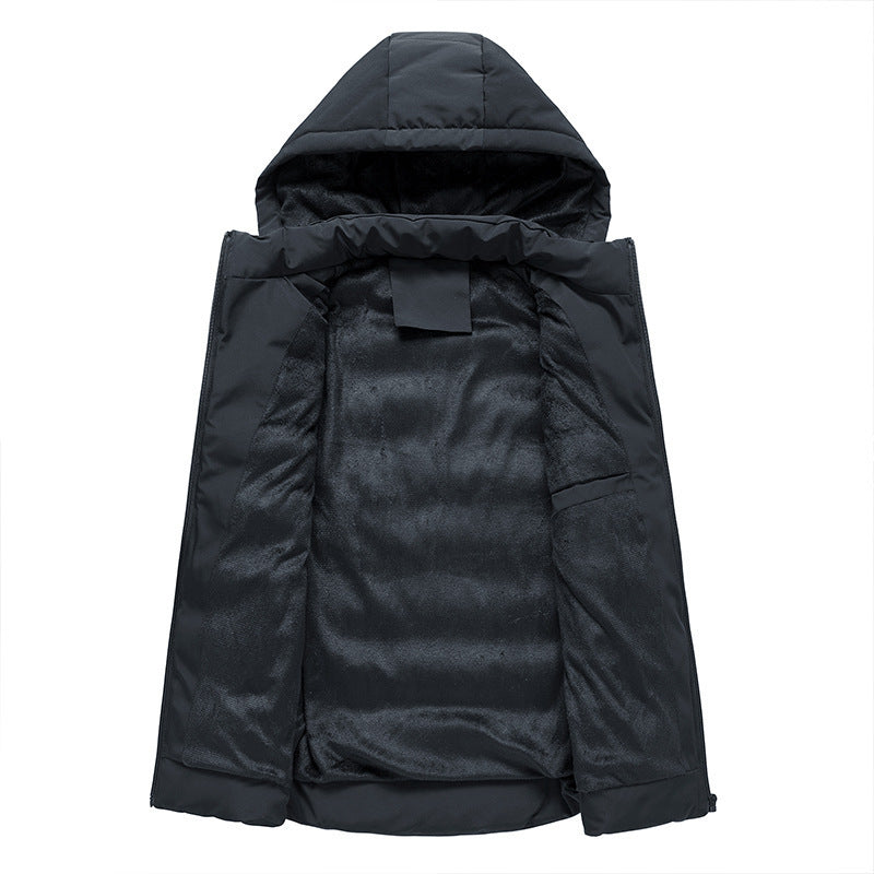 Men's Winter Padded Vest Slim Fit Hooded Jacket