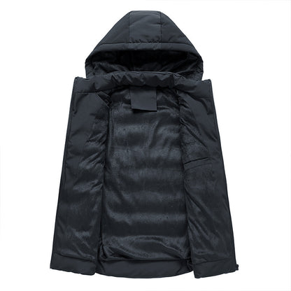 Men's Winter Padded Vest Slim Fit Hooded Jacket