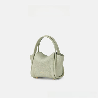 Songmont Mini Genuine Leather Bucket Bag