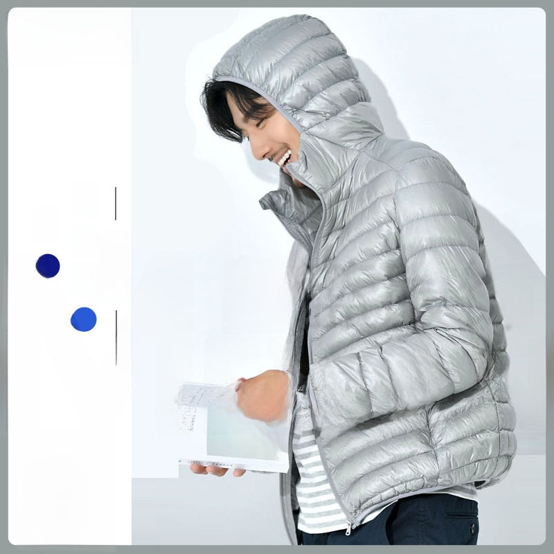 Men's Lightweight Hooded Down Jacket