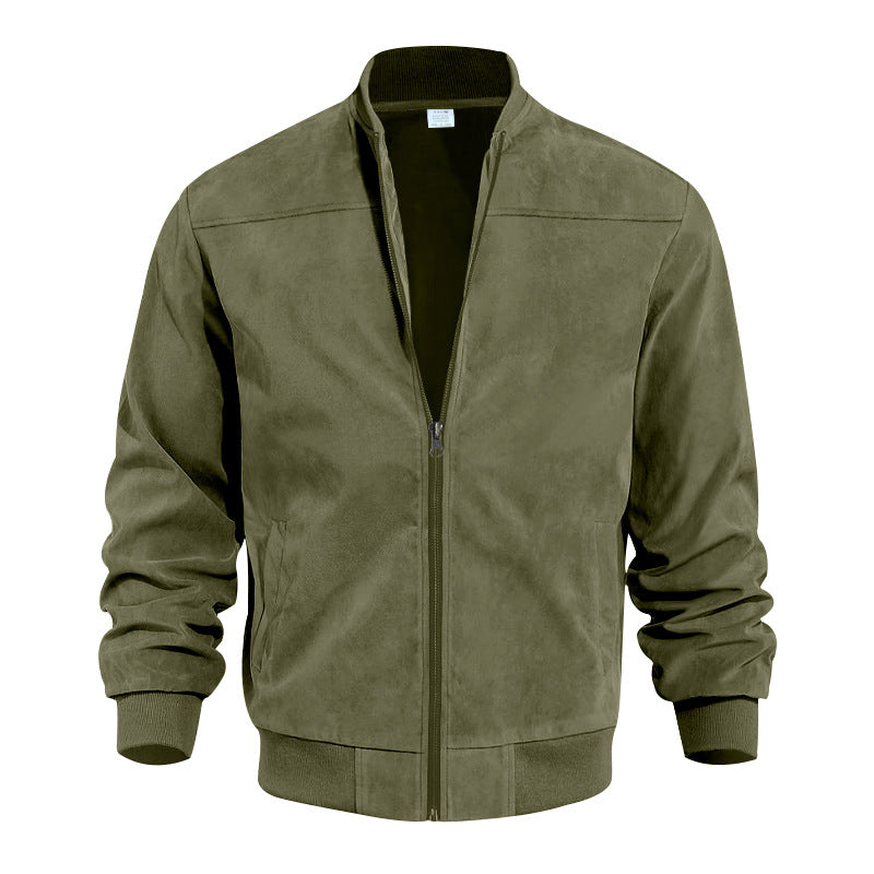 Men's Suede Zipper Jacket