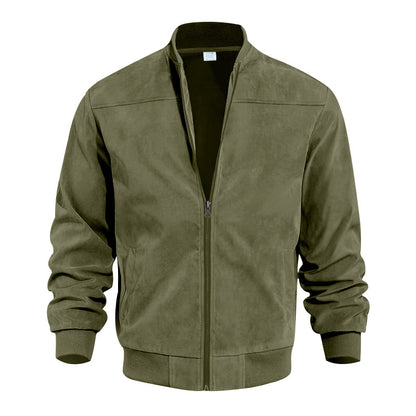 Men's Suede Zipper Jacket