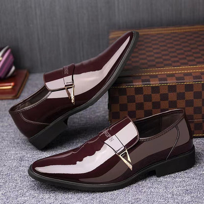 Mens Leather Shoes Business Casual Formal British Style