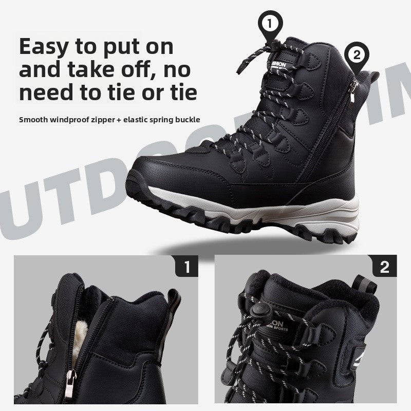 Waterproof Fleece-Lined Snow Boots