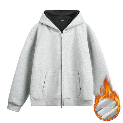 Hooded Sweatshirt Men's Loose Cardigan Jacket