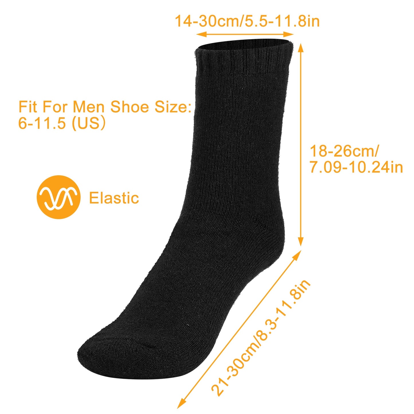Warm Wool Socks for Men | 3 Pack