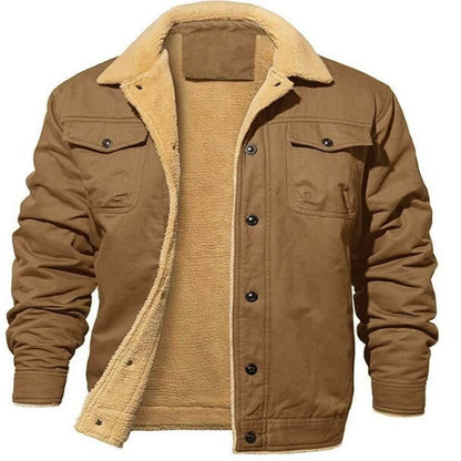 Men's Fleece-Lined Casual Workwear Jacket