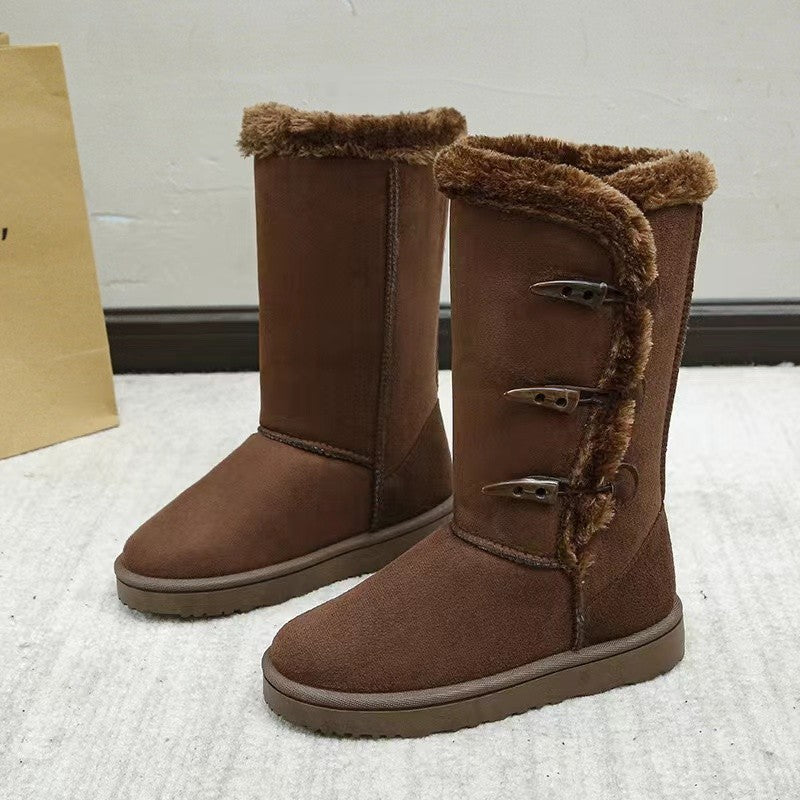 fleece-lined snow boots