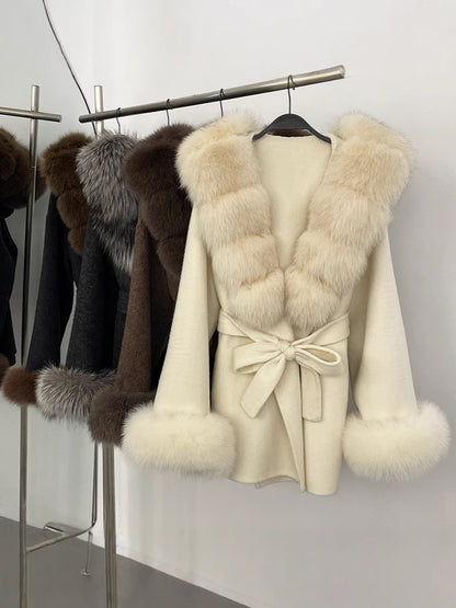 Double-Sided Wool Coat Women's Woolen Jacket