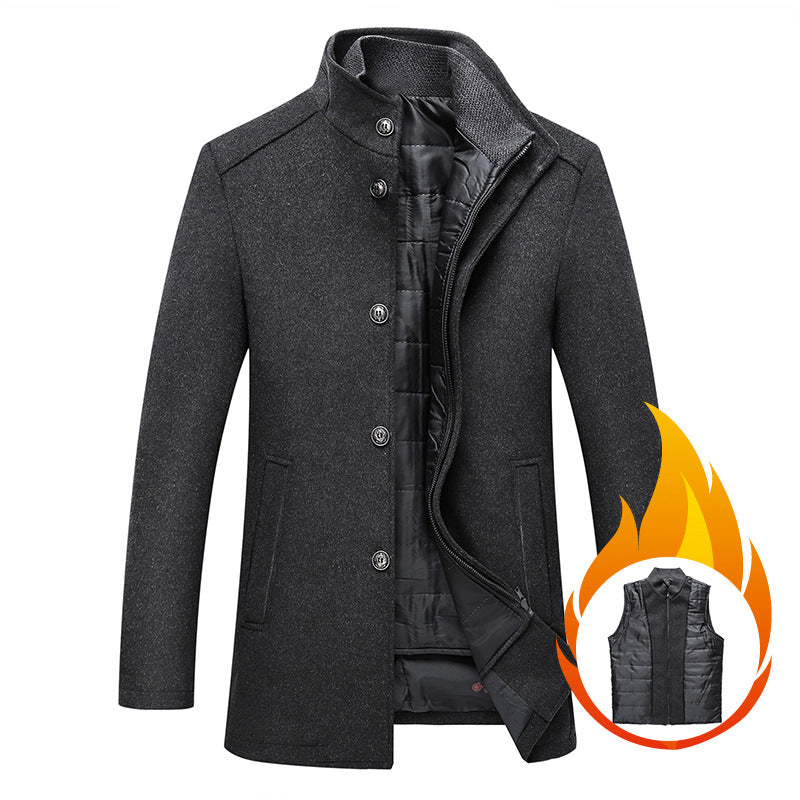 Solid-color casual men's jacket