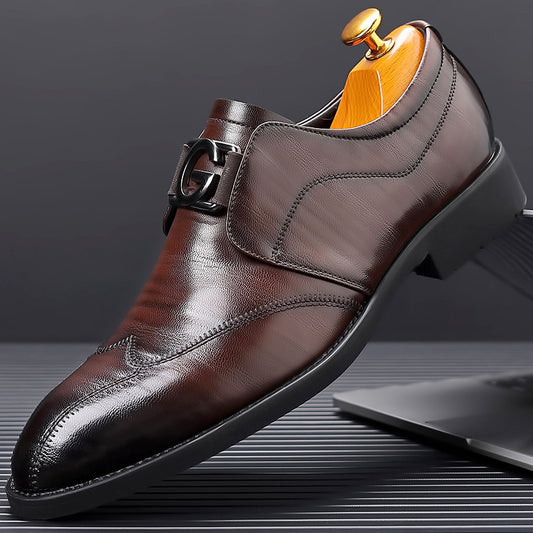 Formal leather shoes, British casual shoes for men