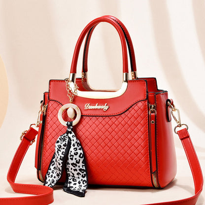 Women's Fashionable Soft Leather Large Capacity Tote Bag