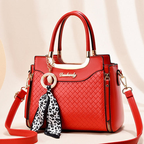 Women's Fashionable Soft Leather Large Capacity Tote Bag