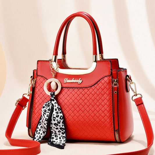 Women's Fashionable Soft Leather Large Capacity Tote Bag