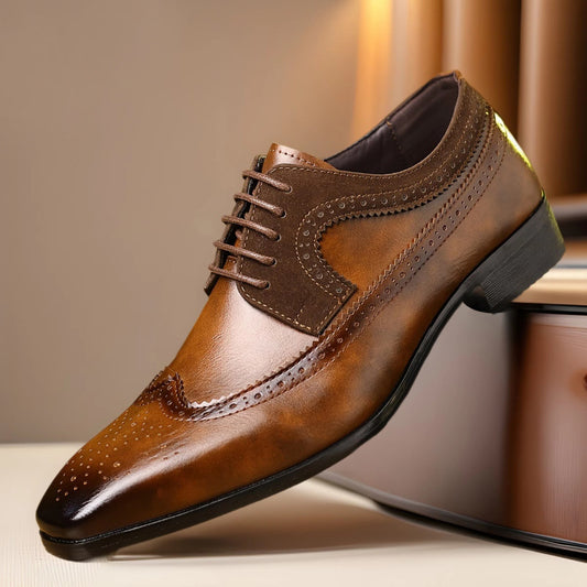 British Style Men's Formal Leather Shoes
