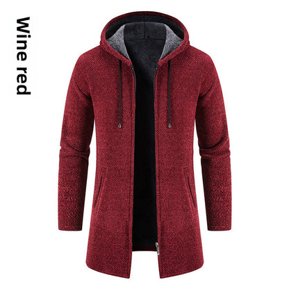 Men's Mid-Length Knit Jacket